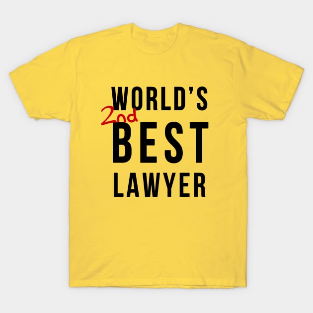 World's 2nd Best Lawyer T-Shirt by FoxBox